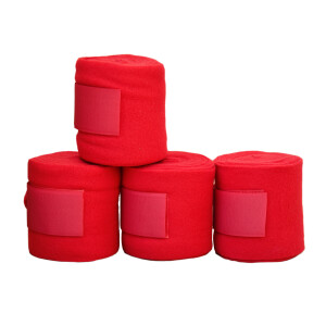 Fleece Bandages (4 piece set) red