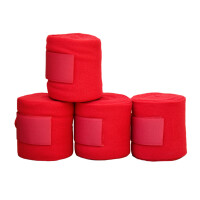 Fleece Bandages (4 piece set) red