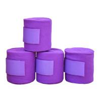 Fleece Bandages (4 piece set) purple