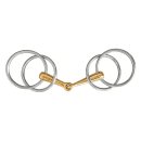 Double-ring bit, Argentan stainless steel rings 9,5 cm