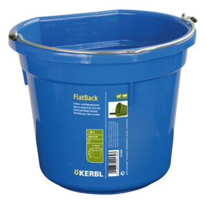 Feed and Water Bucket FlatBack blue
