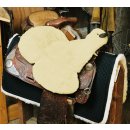 Seat saver western with horn cut out mocca
