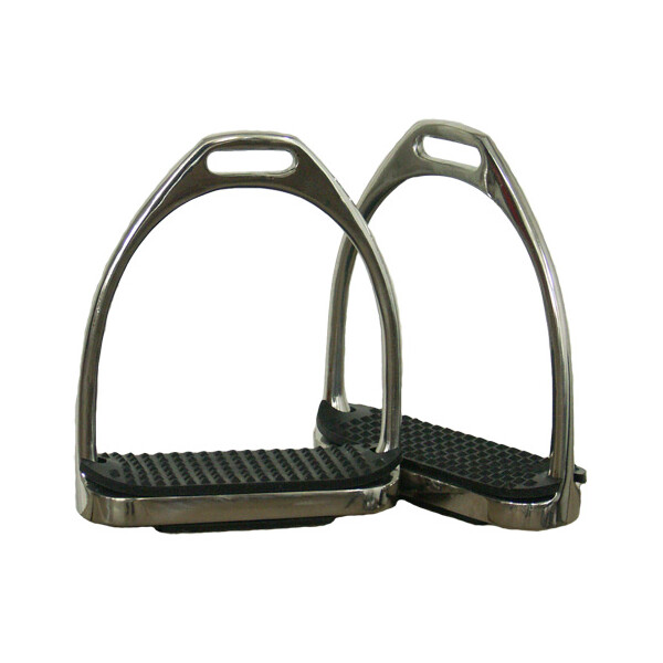 Stirrup iron / stainless steel ( 4 3/4") pair