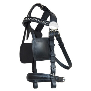 Bridle "Top Class", with blinkers XFull brown