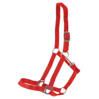 Synthetic halter "Meadow" red Pony