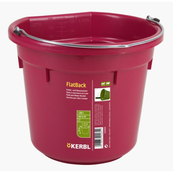 Feed and Water Bucket FlatBack rose