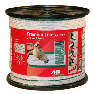 PremiumLine Fence Tape 200m - 38mm