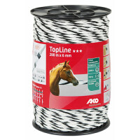 TopLine Plus, Seil, 200m, 6mm, weiß/schwarz, 6 x 0,25mm TriCOND