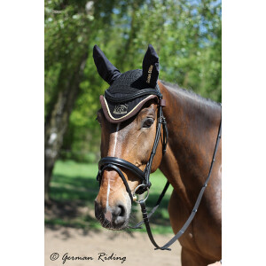 Fly bonnet "Exclusive Collection" Gold Edition black-brown Pony