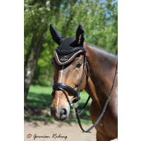Fly bonnet "Exclusive Collection" Gold Edition black-brown Pony