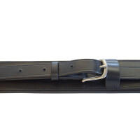 Leathergirth, adjustable black 105-145