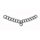 Curb chain for driving bit, stainless steel 20 cm