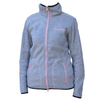 Fleecejacket "Countesse" for ladies XL greying / pink