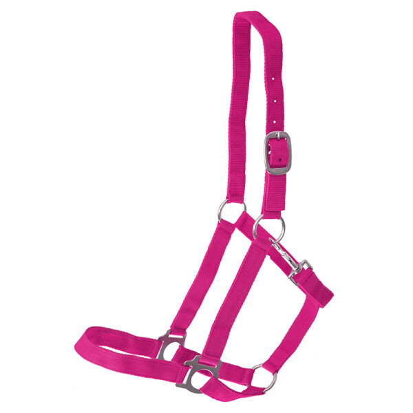 Sythetic halter "Meadow" pink Shetty