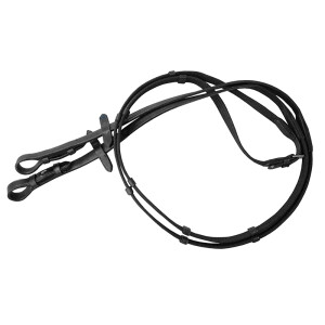 Leather bridle with girth reins "Penny" black...