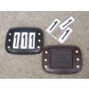 Numbers Plate "Leather" three-digit, single piece