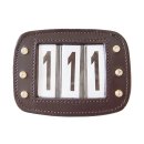 Numbers Plate "Leather" three-digit, single...