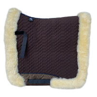 Full saddle pad complete lining and full rolled edges mocca med./nat. mocha nature