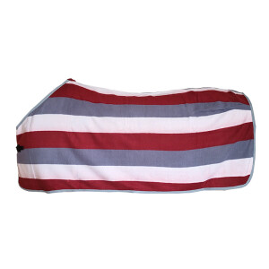 Abschwitzdecke "Stripes" 115 cm rot-grau