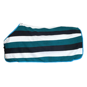 Anti-sweat-rug "Stripes" 125 cm turquoise colour mix