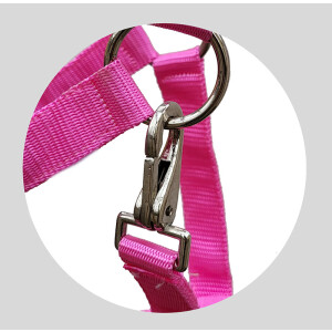 Synthetic halter "Basic" Cob pink